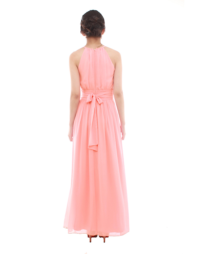 Ava Maxi Dress in Peach